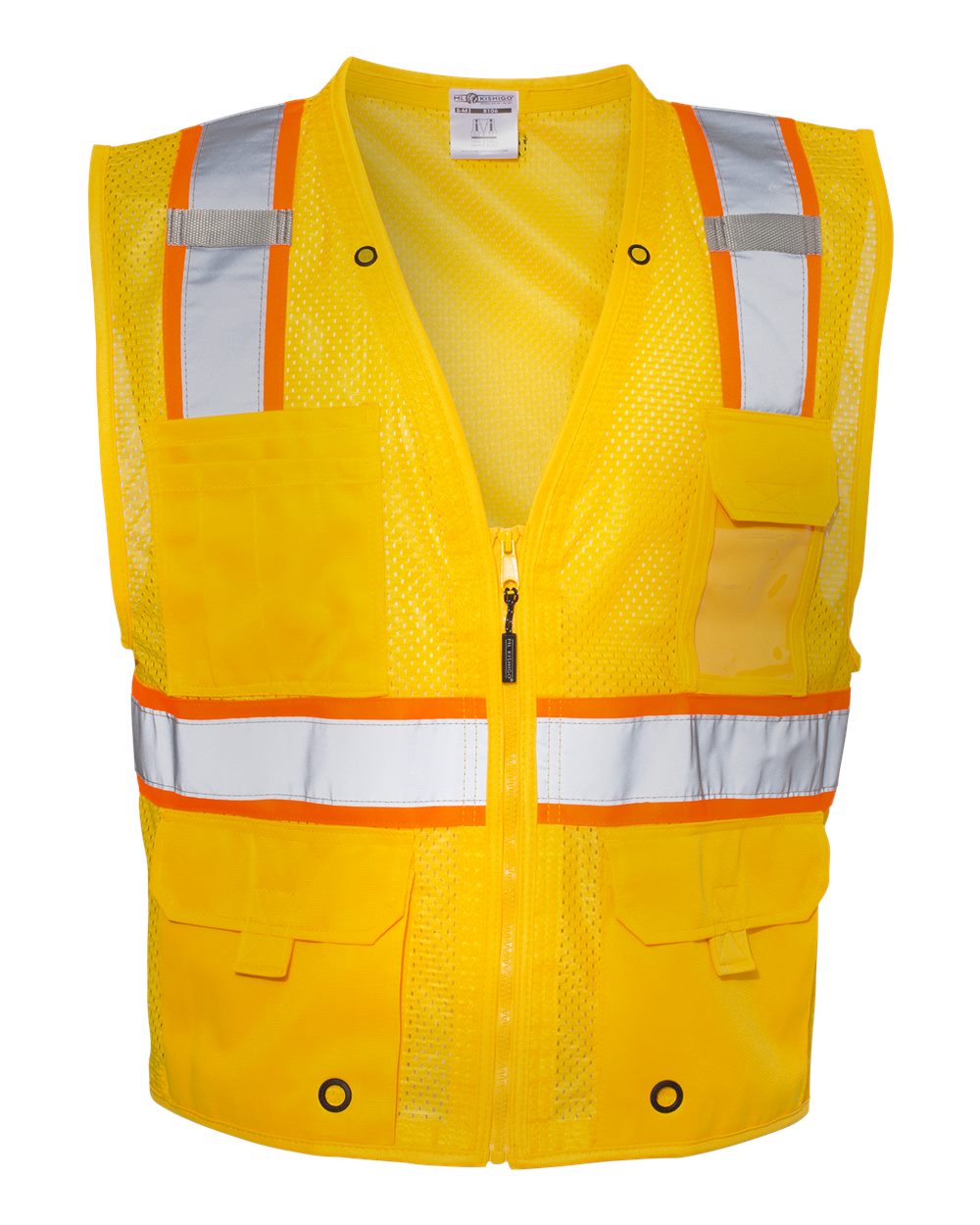 Unisex EV Series® Enhanced Visibility Multi-Pocket Mesh Vest - B100-111 14