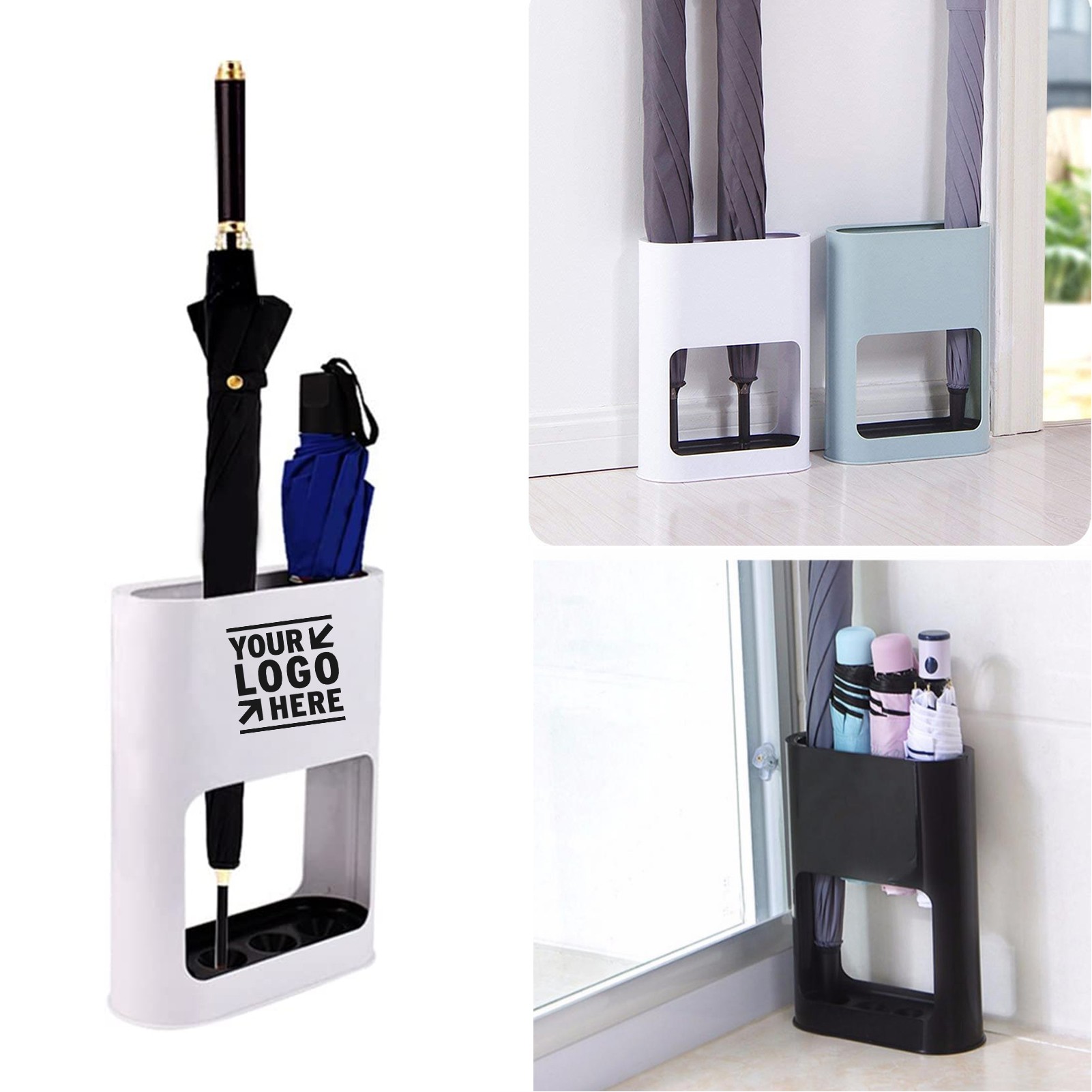 Small Umbrella Stand Rack Cane Holder with Drip Tray 1