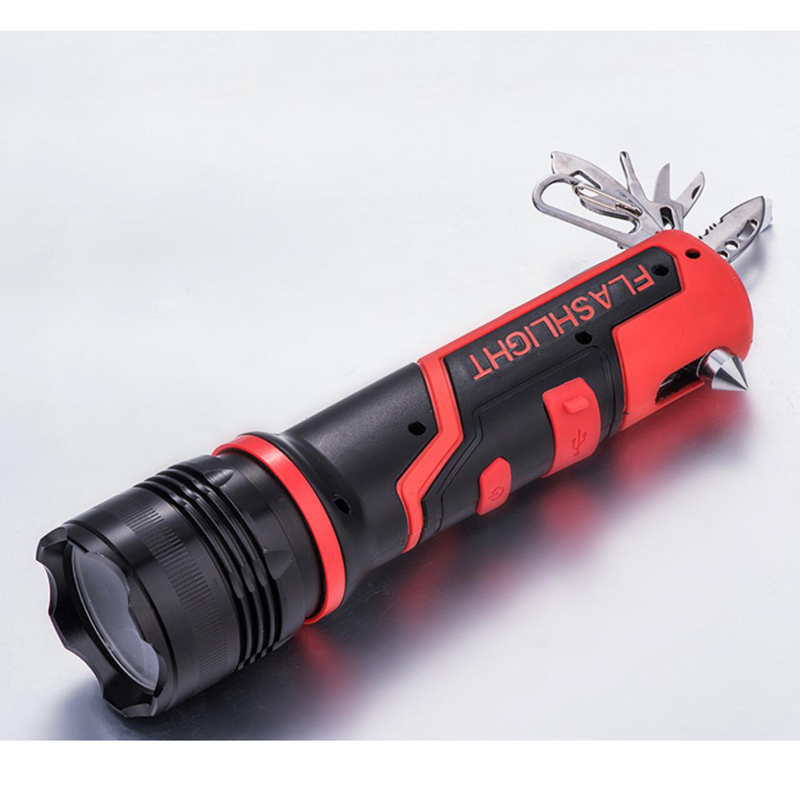 Multi Functional Emergency Tools / LED Flashlight Torches / Safety Hammers 4