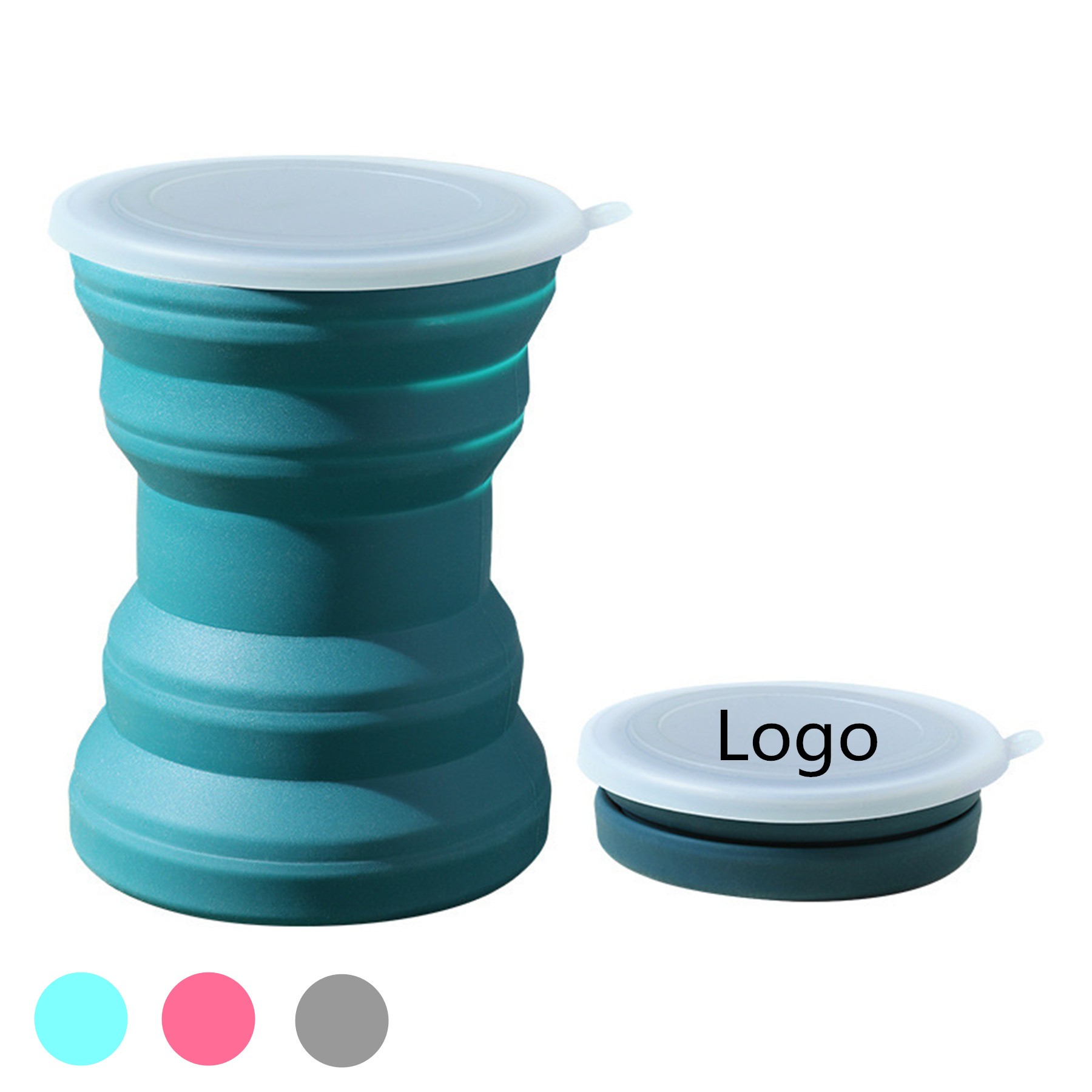 10oz Collapsible Silicone Travel Folding Cup 1