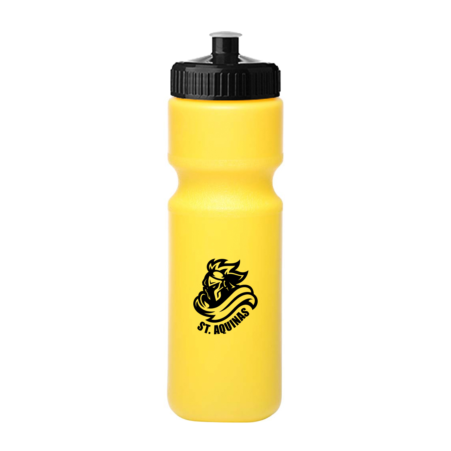 28 oz. Push-Cap Plastic Water Bottle (1 Color Imprint) 12