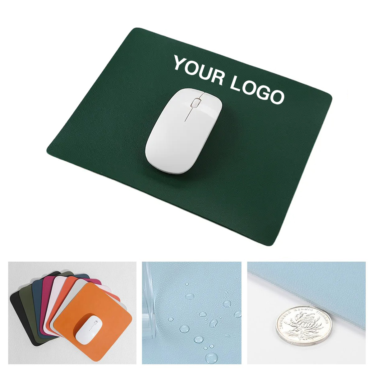 Non Slip Leather Mouse Pad with Comfortable Grip 3