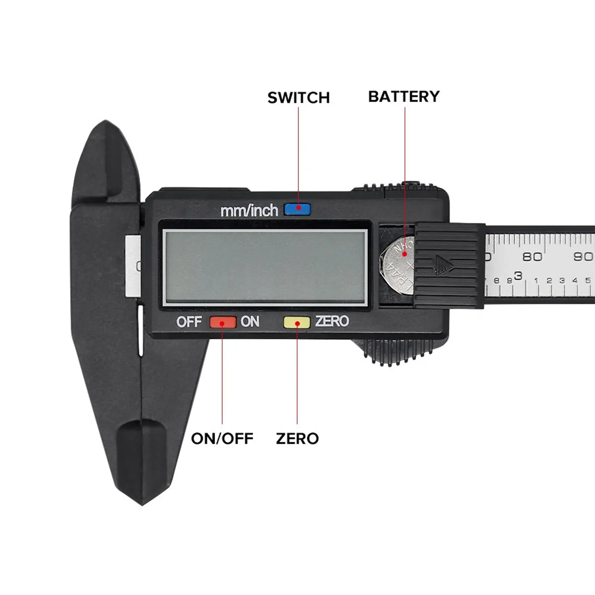 Large Screen Precision Measuring Digital Vernier Caliper 7