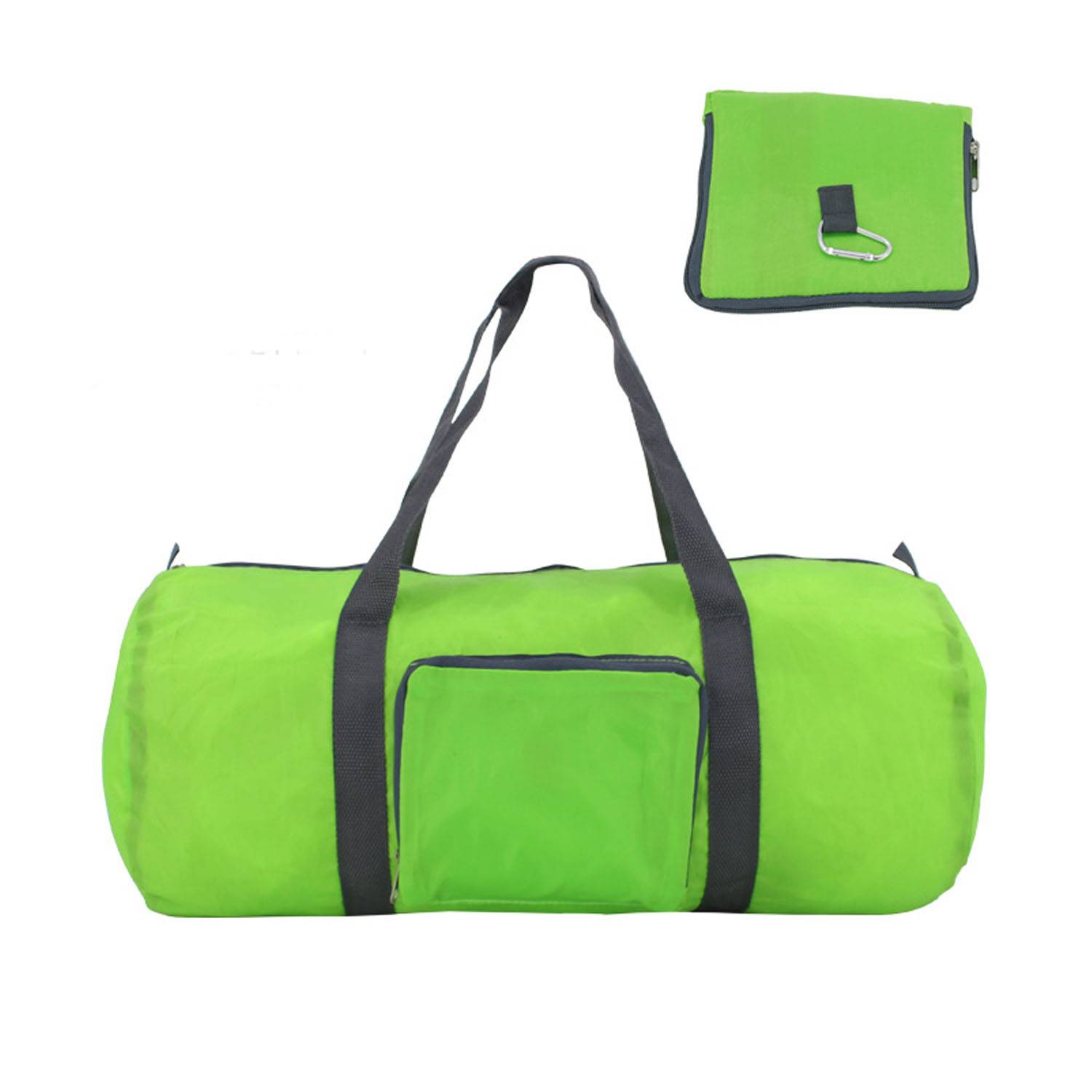 Foldable Polyester Duffle Bag w/ Carabiner 6