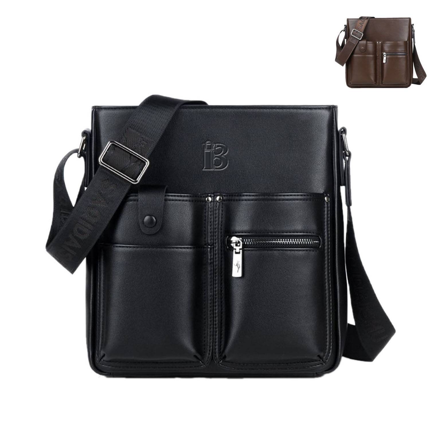 PU Leather Outdoors Crossbody Bag For Man 6