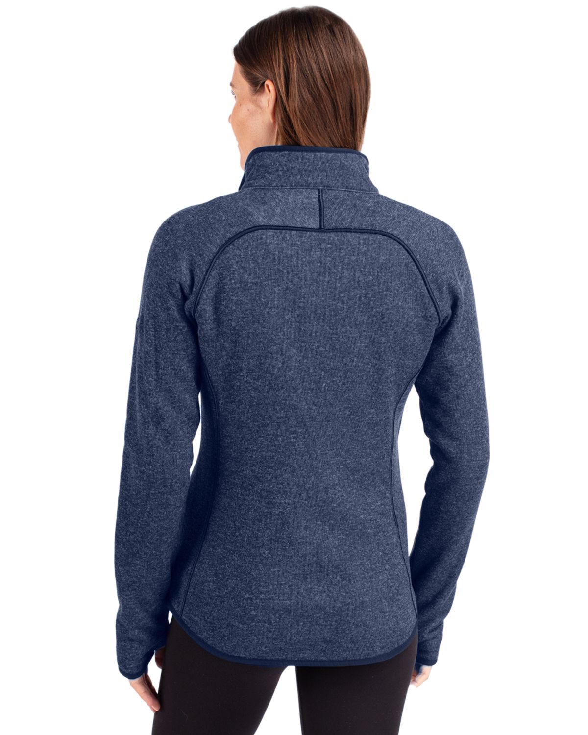 Cutter & Buck Mainsail Sweater-Knit Womens Full Zip Jacket 43