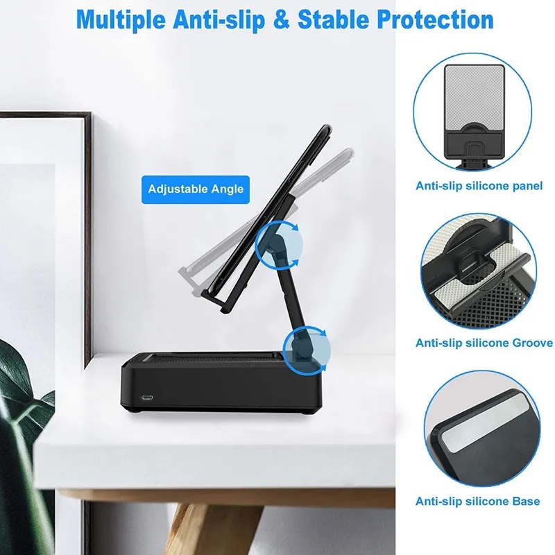 Cell Phone Stand with Wireless Bluetooth Speaker 4