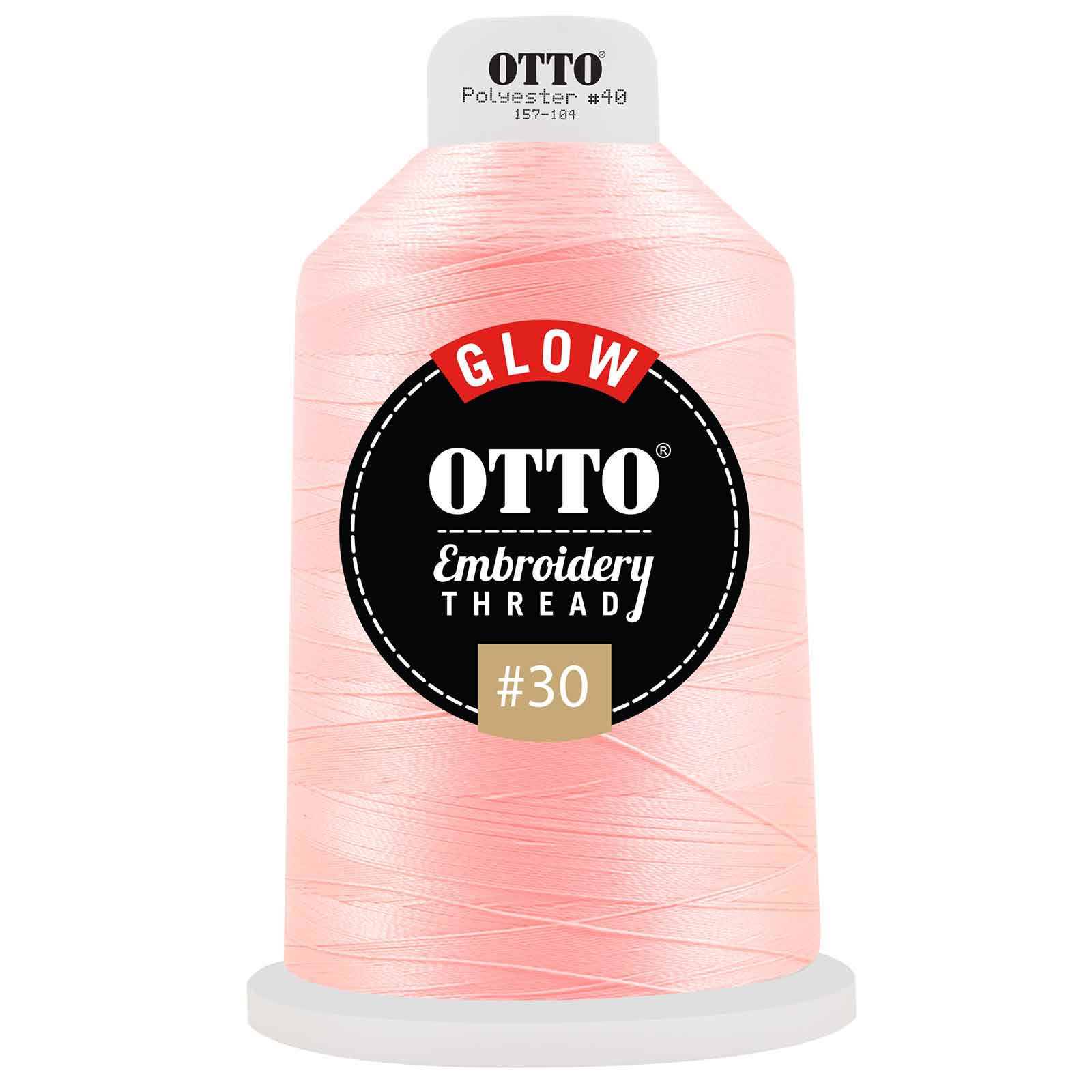 OTTO Embroidery Glow in the Dark Thread #30 4,400 yd. King Cone 2