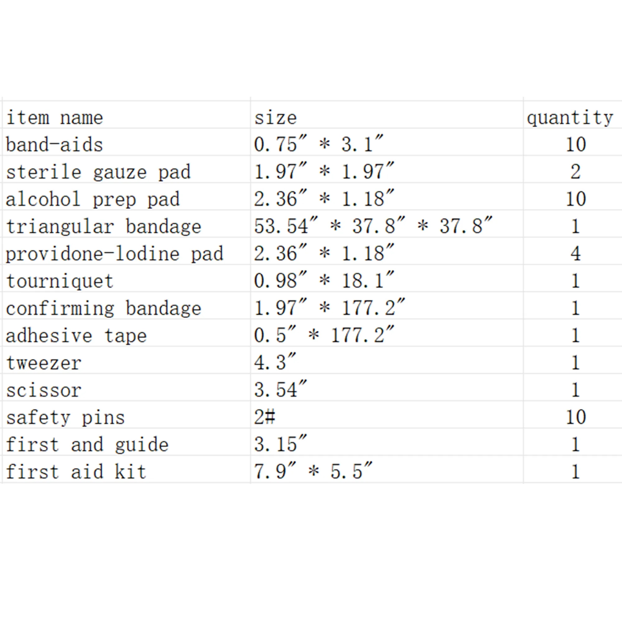 Outdoor Home Mini First Aid Kit 2