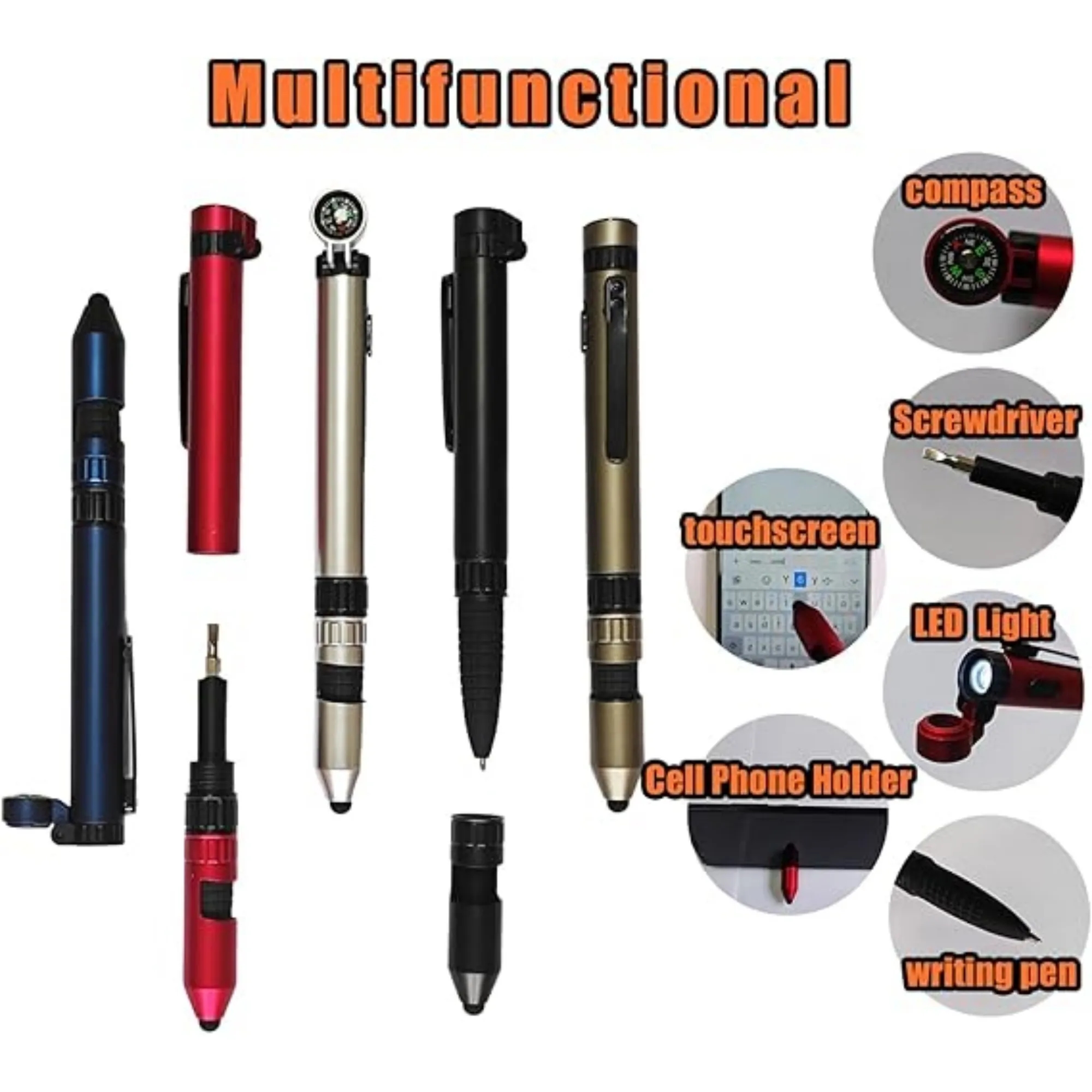 LED Compass Multifunctional Ballpoint Pen 5