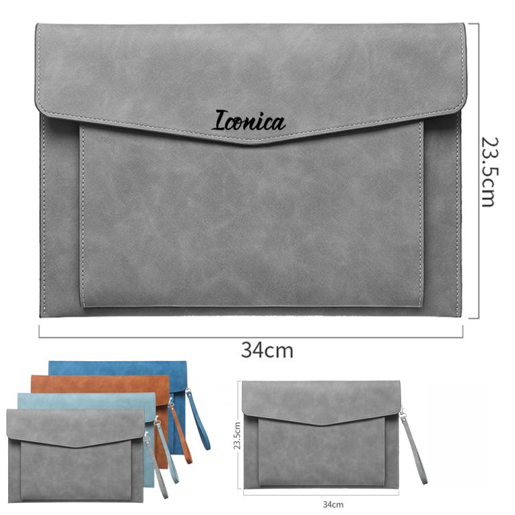 PU Leather A4 2 Pockets Document Holder 2