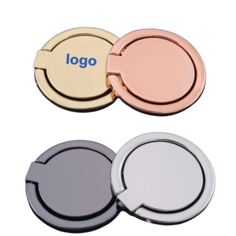 360 Engraved Mobile Phone Ring Grip holder and Stand - Round 4