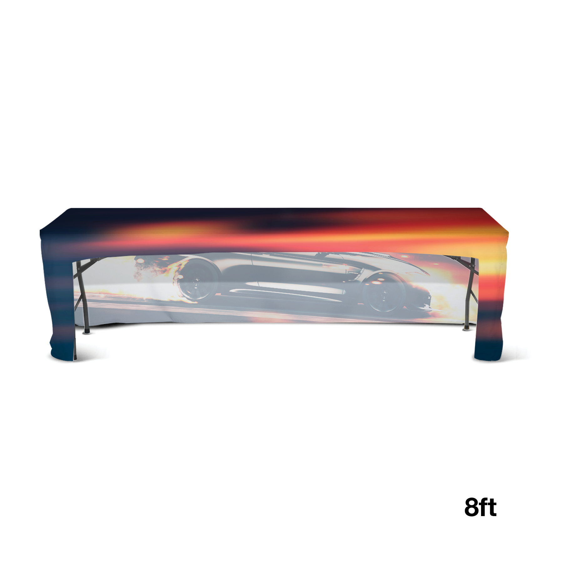 DisplaySplash 8' Fitted Open Back Table Cover 4