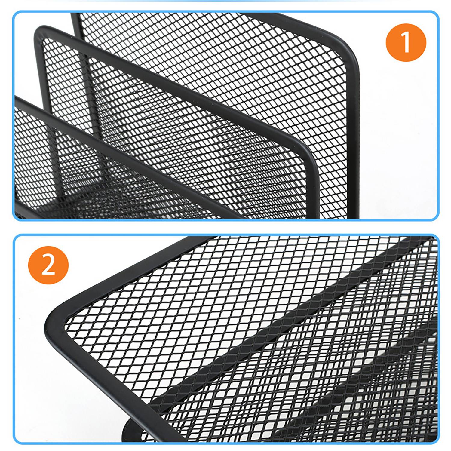 Office Metal Desk File Organizer Rack 6