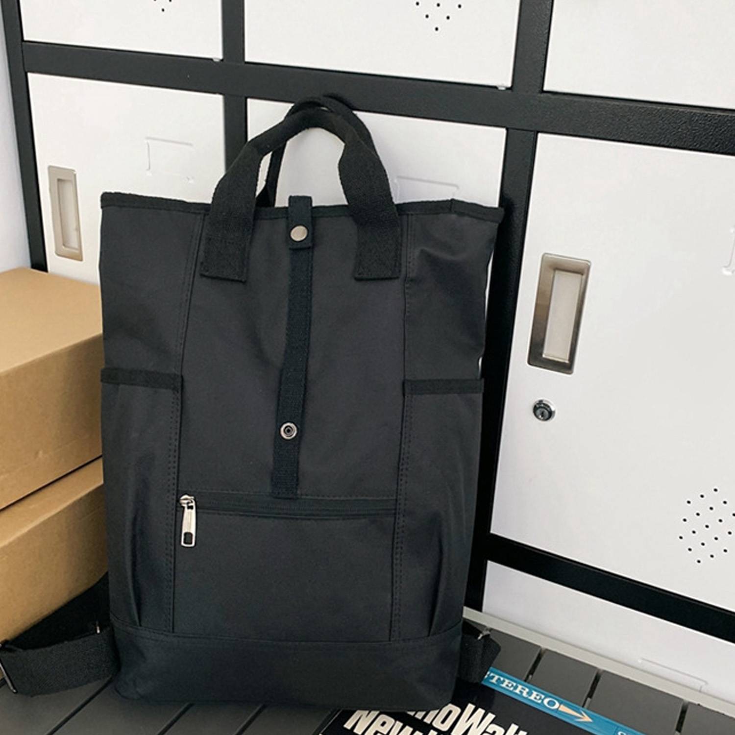 Polyester roll-up backpack 8