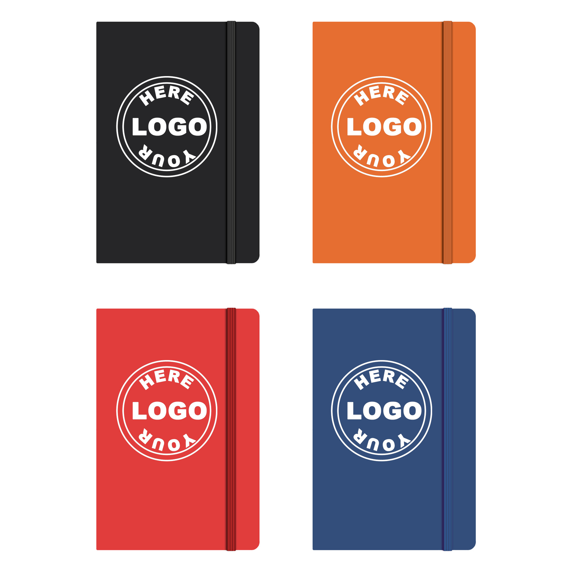 200-Page A5 Hardcover Journal with Strap 1