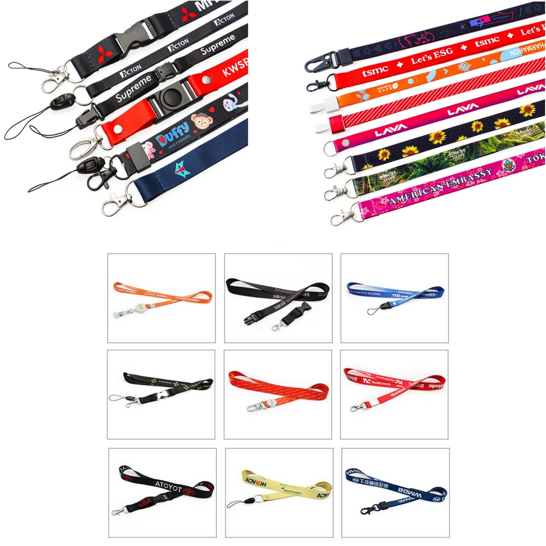 3/4" Heat Transfer Lanyard With Bulldog Clip 9
