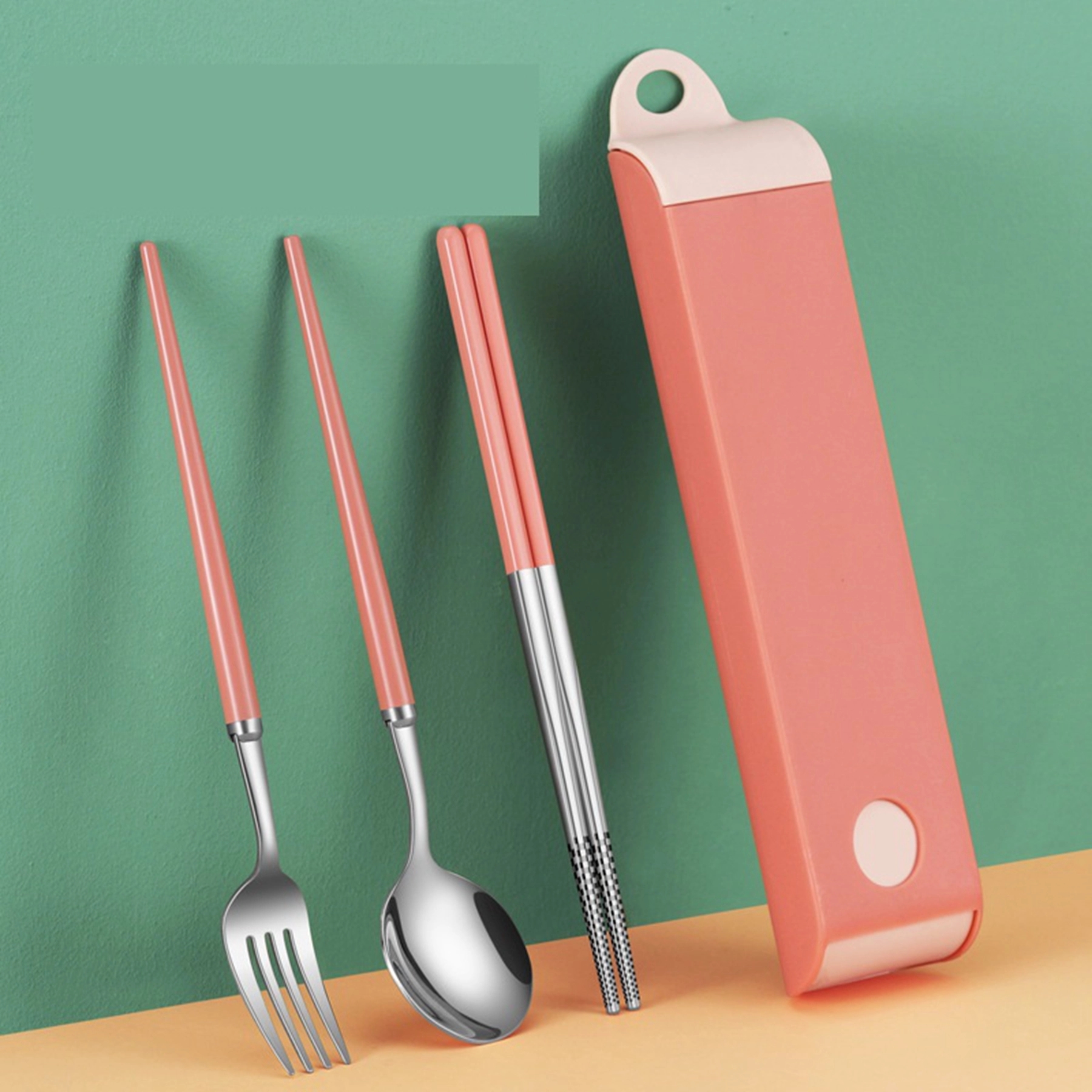 316 Stainless Steel Travel Utensils Set with Case 2