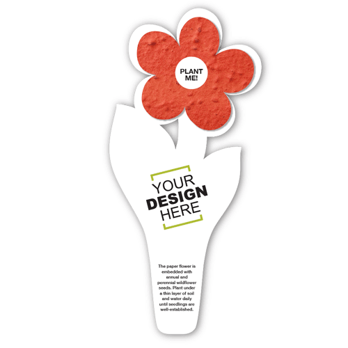 Seed Paper Flower Bookmark 21