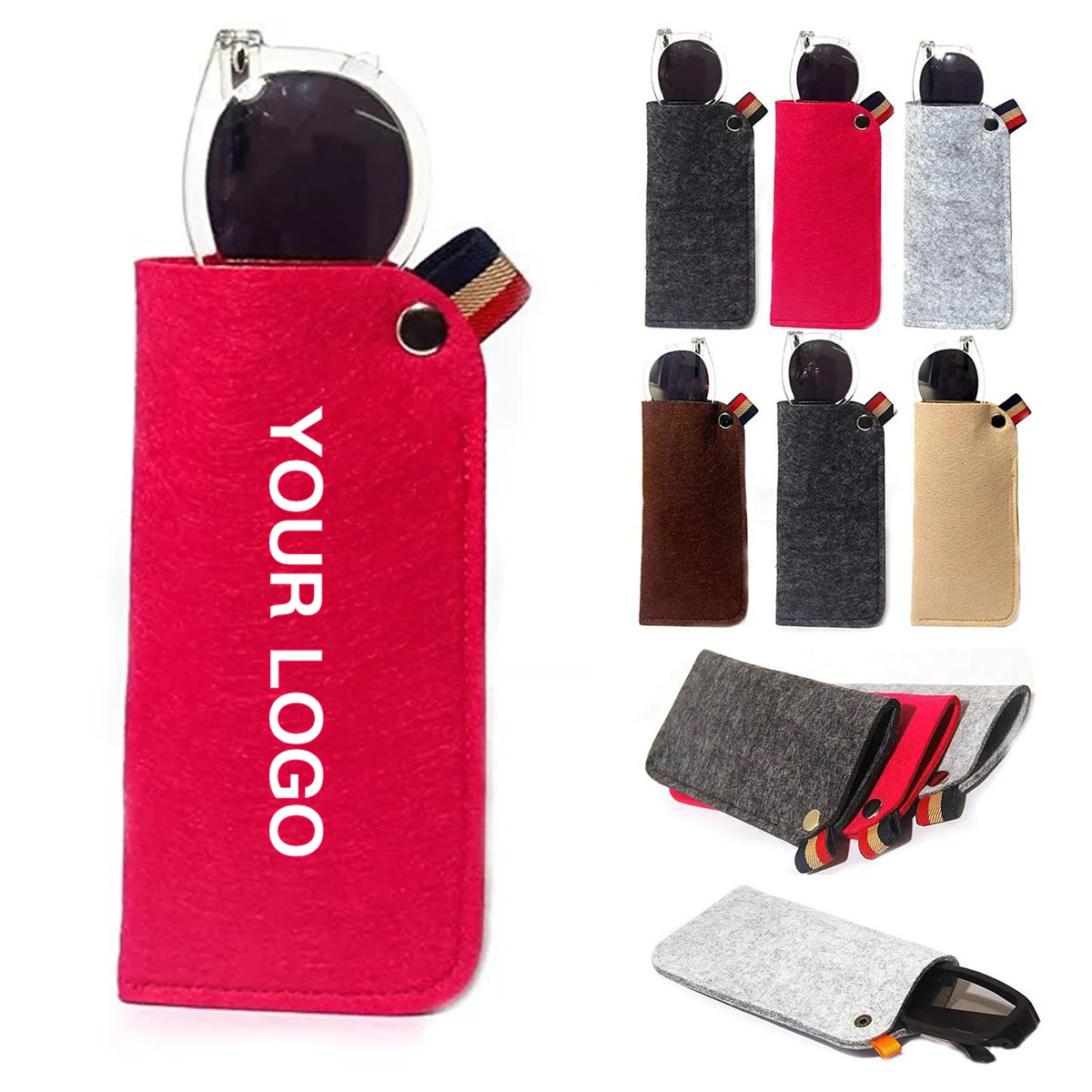Lightweight Felt Pouch for Eyewear Storage 5