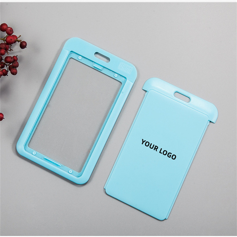 ABS material can be UV printed for meal card and bus card holder. Office employees push and close ID 2