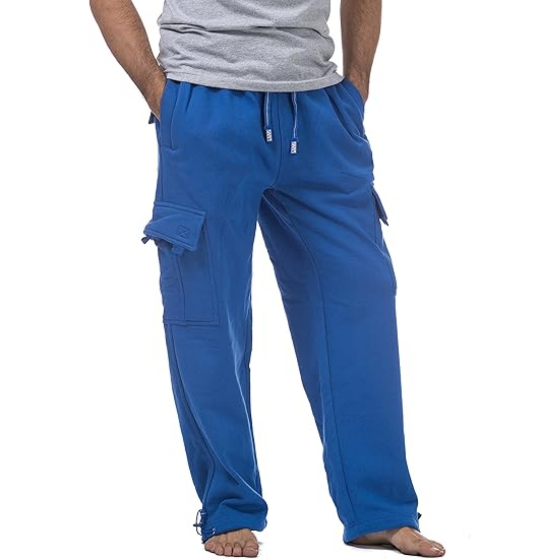 Men's Heavyweight Fleece Cargo Pants 8