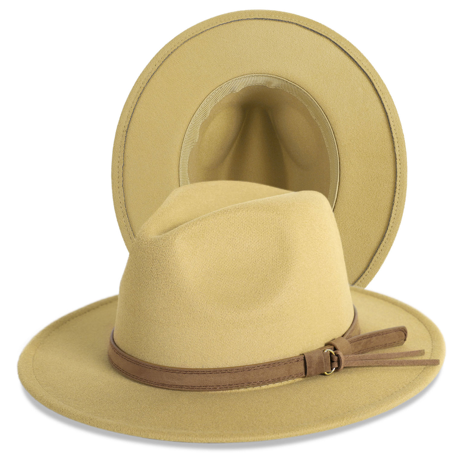 Fedora Hat w/Wide Belt Band 5