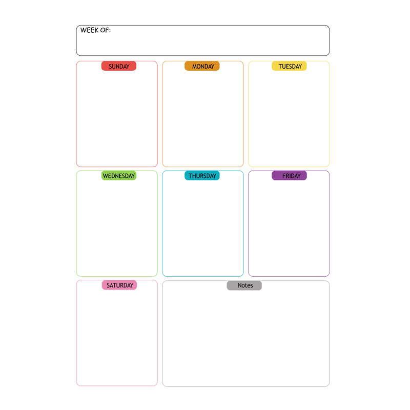 Magnetic Acrylic Dry Erase Message Board Set 3