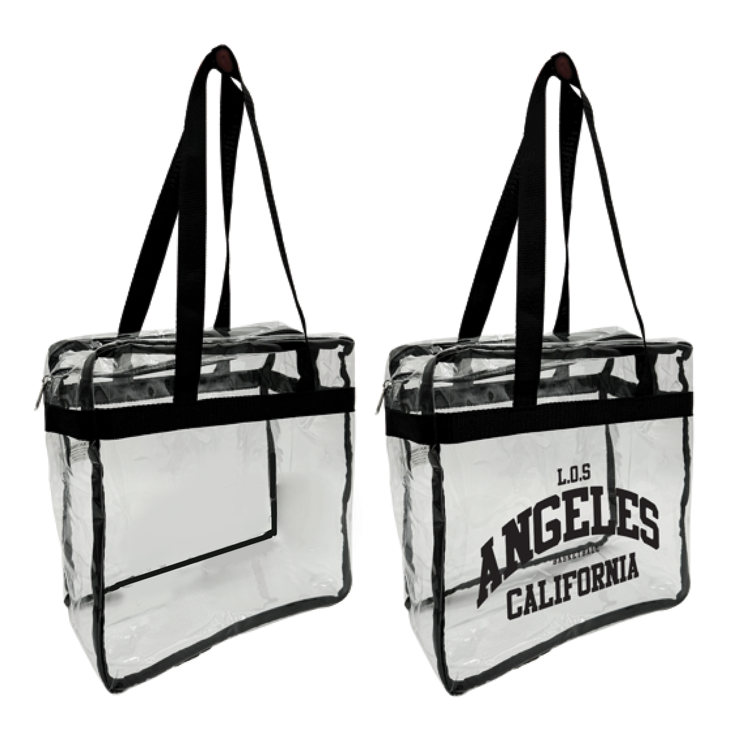 Clear Zippered Tote Bag