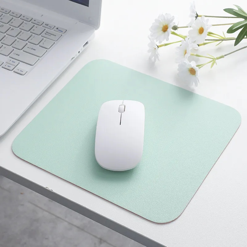 PVC Waterproof Double Sided Leather Mouse Pad 3