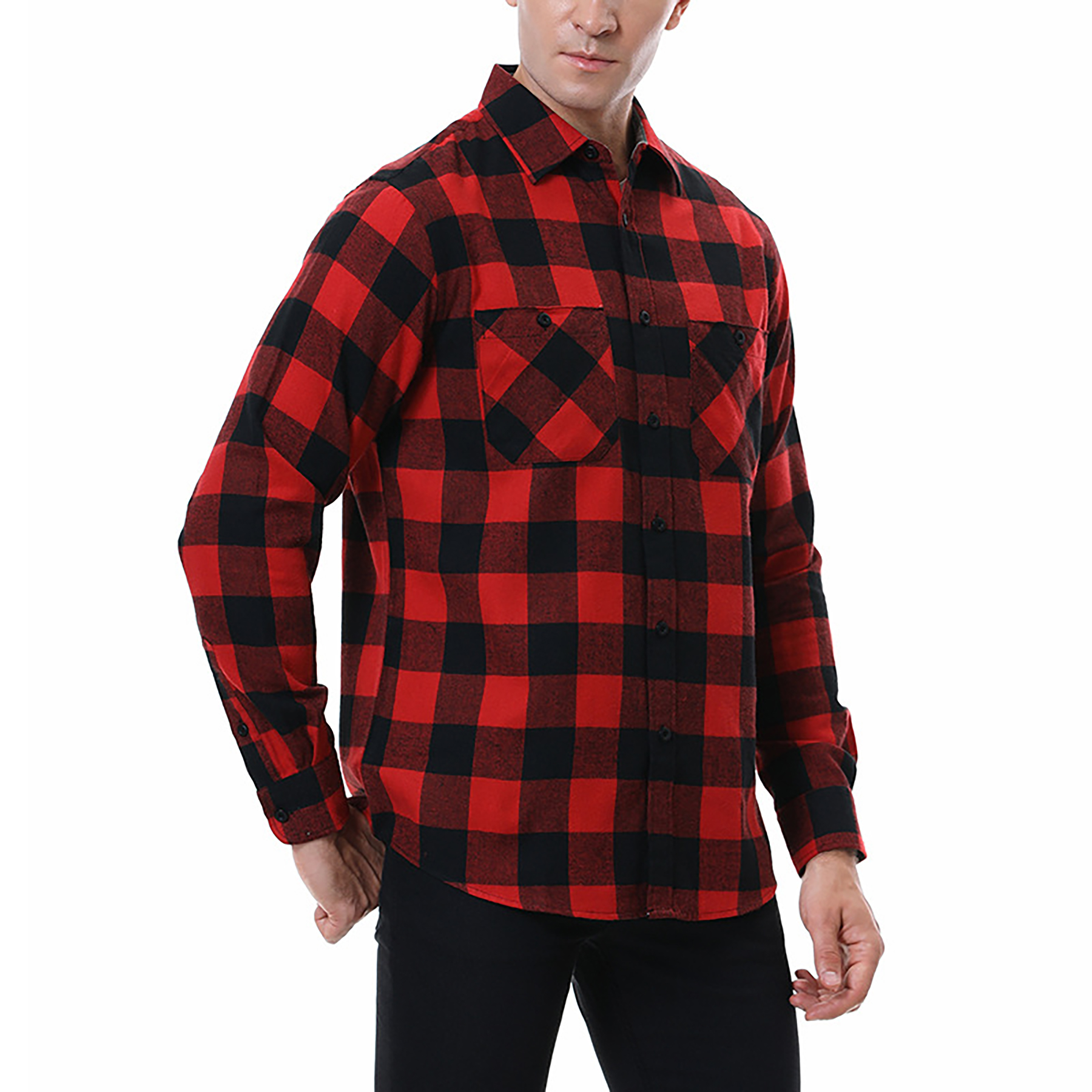 Men's Flannel Plaid Shirt 14
