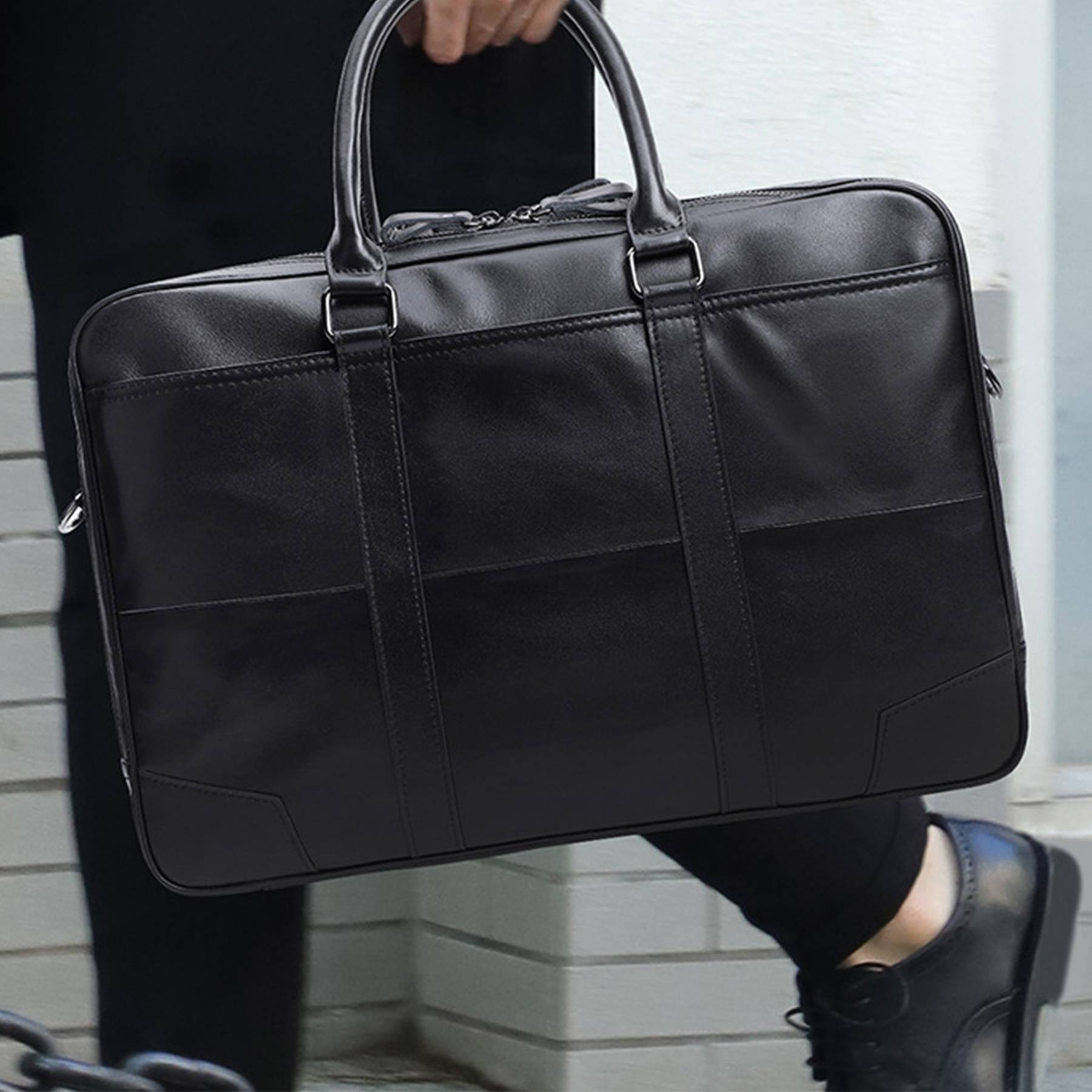 Men's Leather Messenger Bag 5