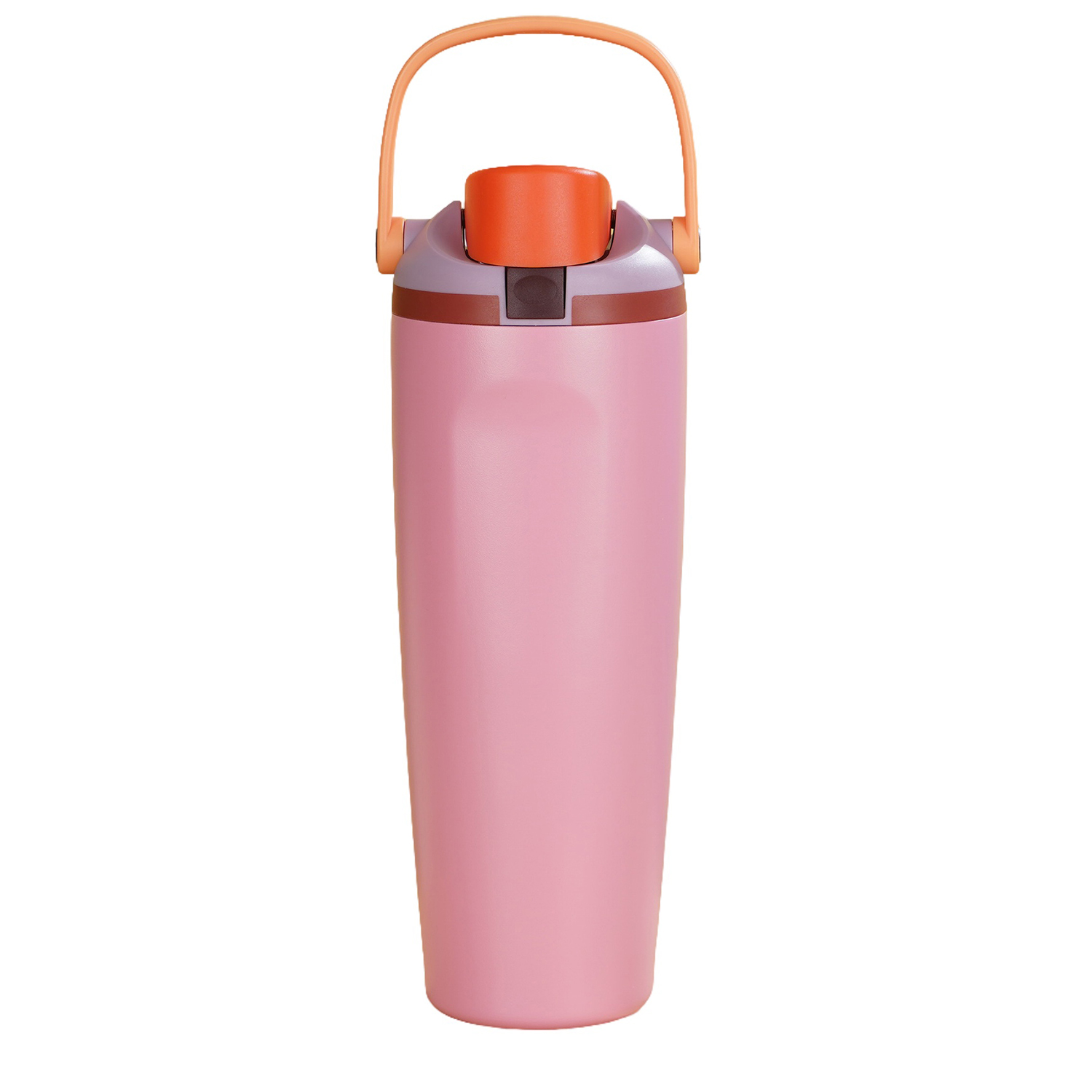 30oz Stainless Steel Foldable Handle Water Bottle with Straw, custom water bottle with logo imprint 6