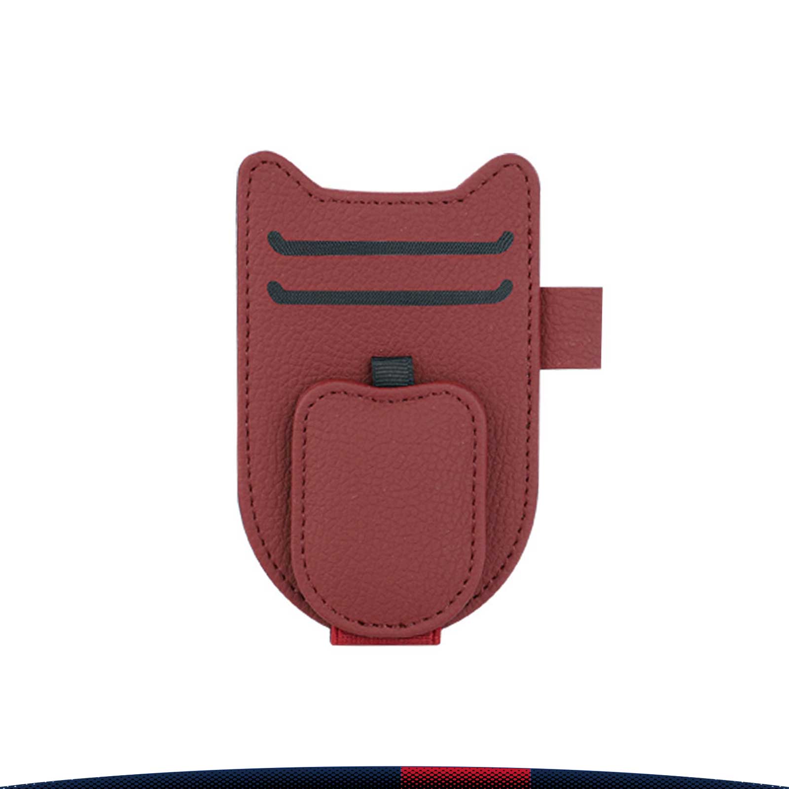 Tomi PU Leather Car Eyeglasses Clip 3