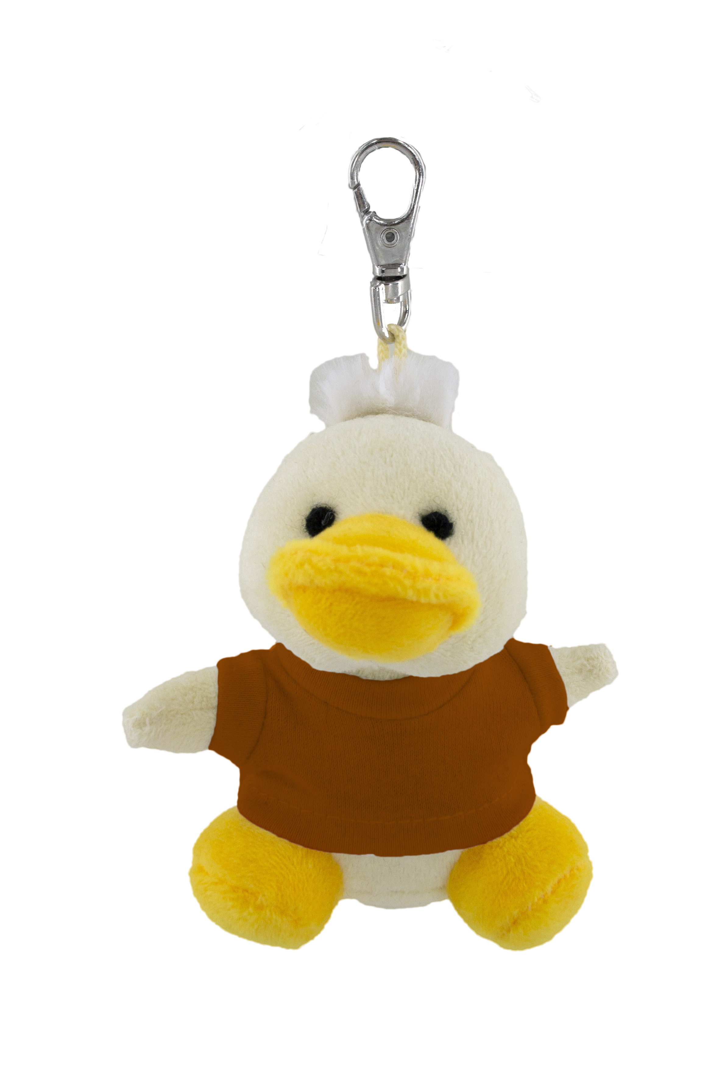 Soft Plush Duck Keychain With Tee 3