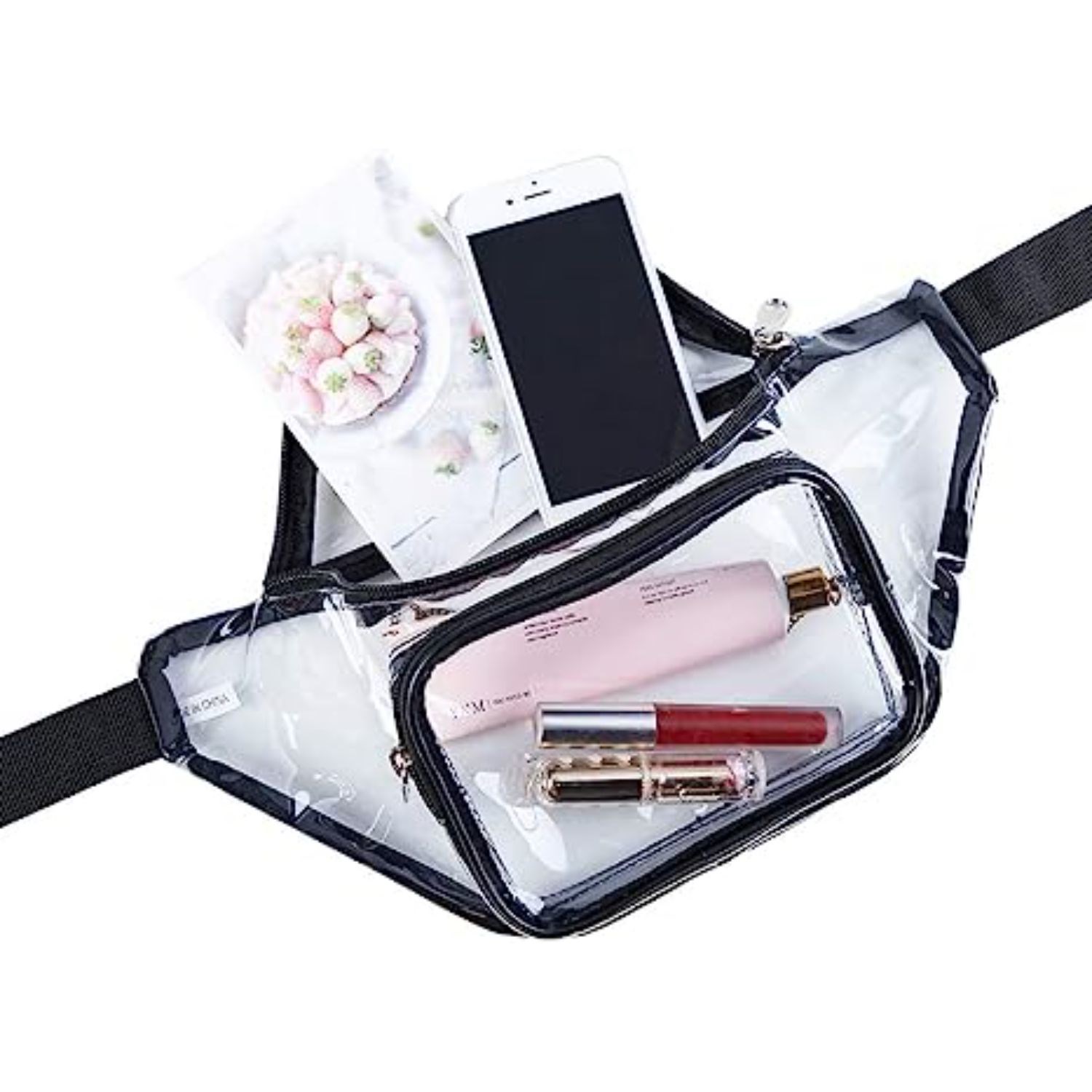 Clear PVC Waist Bag Stadium Approved Fanny Pack 3