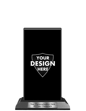 Wood Trophy: 6" Tower, (Custom Design) 2