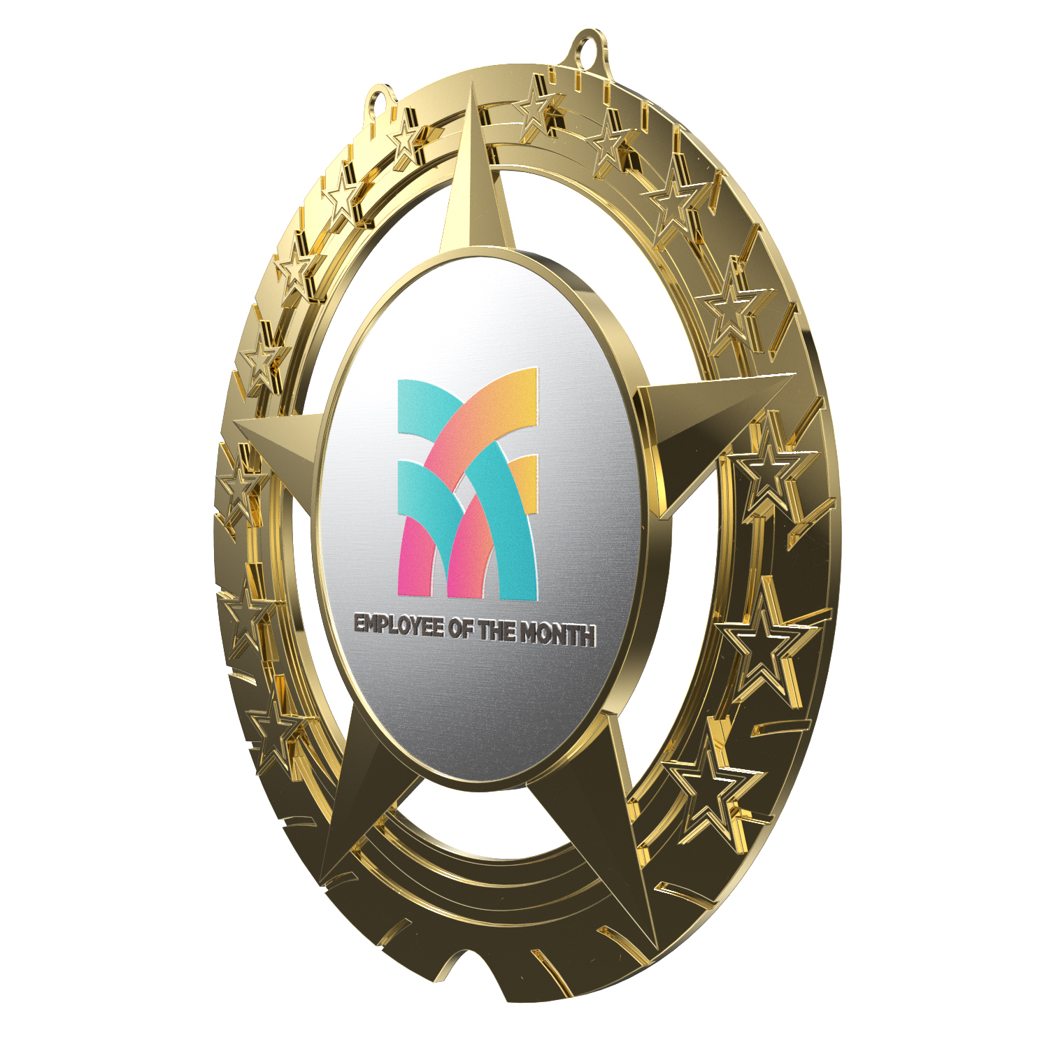 Express Vibraprint® Super Star Champ Chain Medal w/ Plastic Chain 16