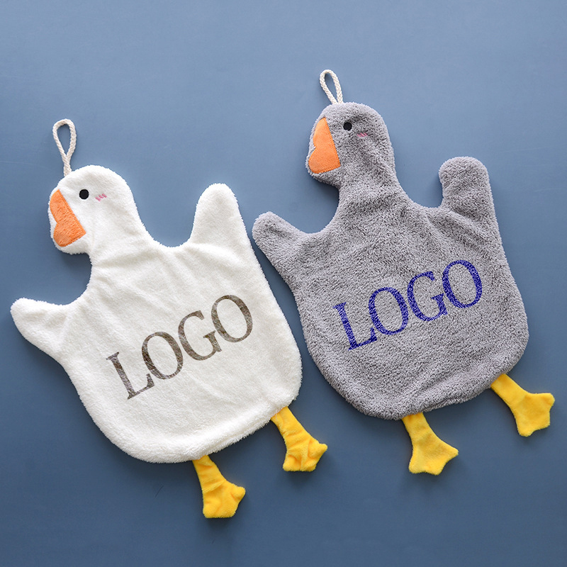 Goose Shaped Cute Children Hand Towel 4