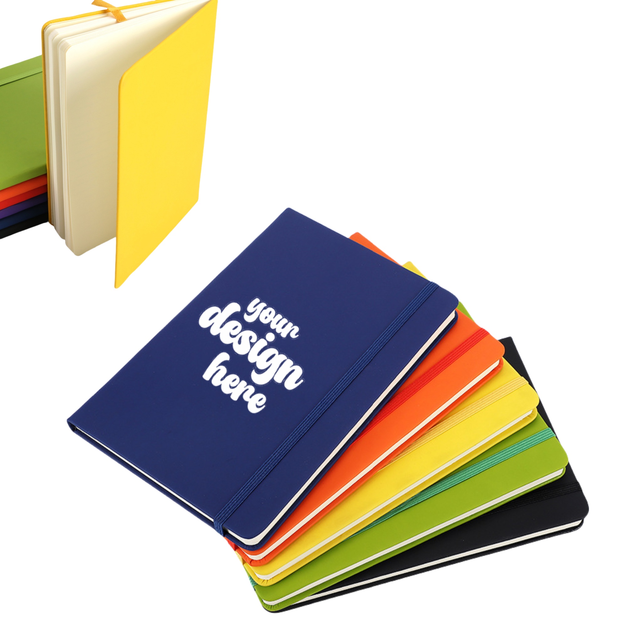 Pu Elastic Band Business Notebook 2
