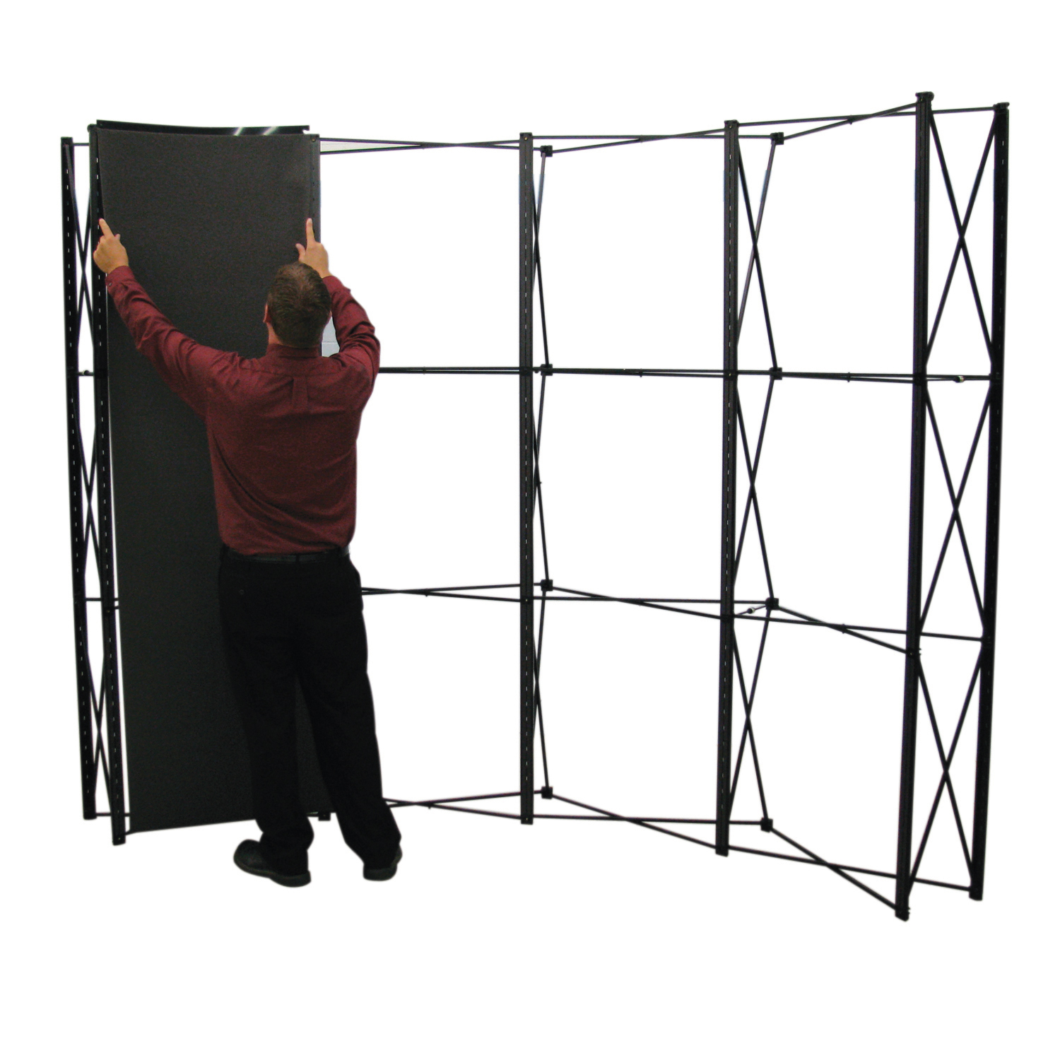 10' Curved ARISE Floor Display Kit (Fabric) 4