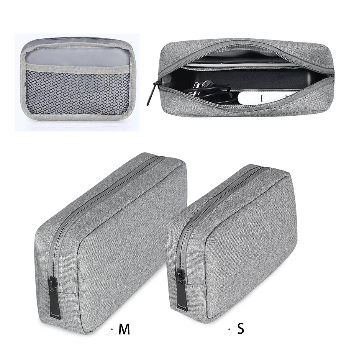 Zippered Waterproof Portable Electronic Organizer Bag 4