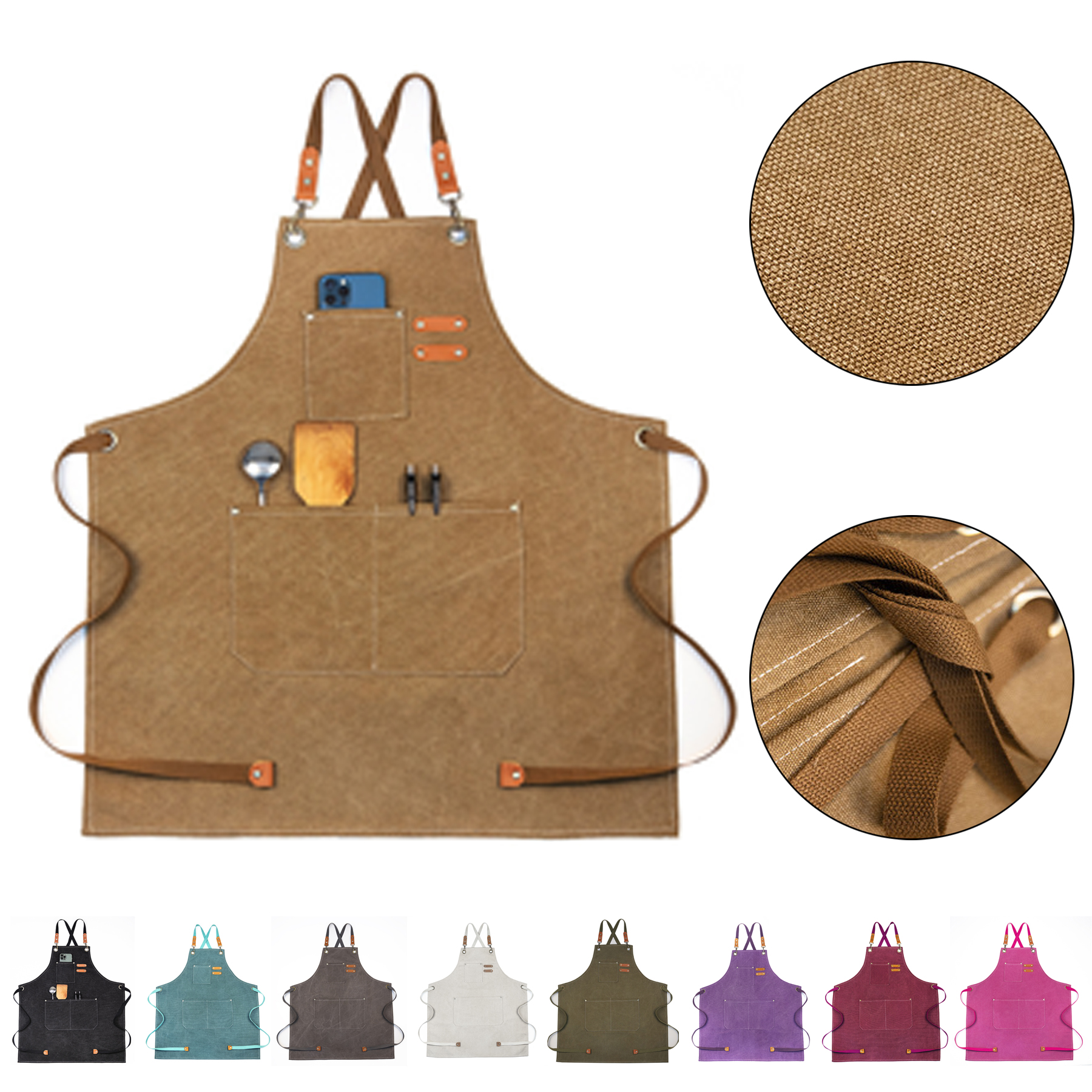 Denim Chef apron 2
