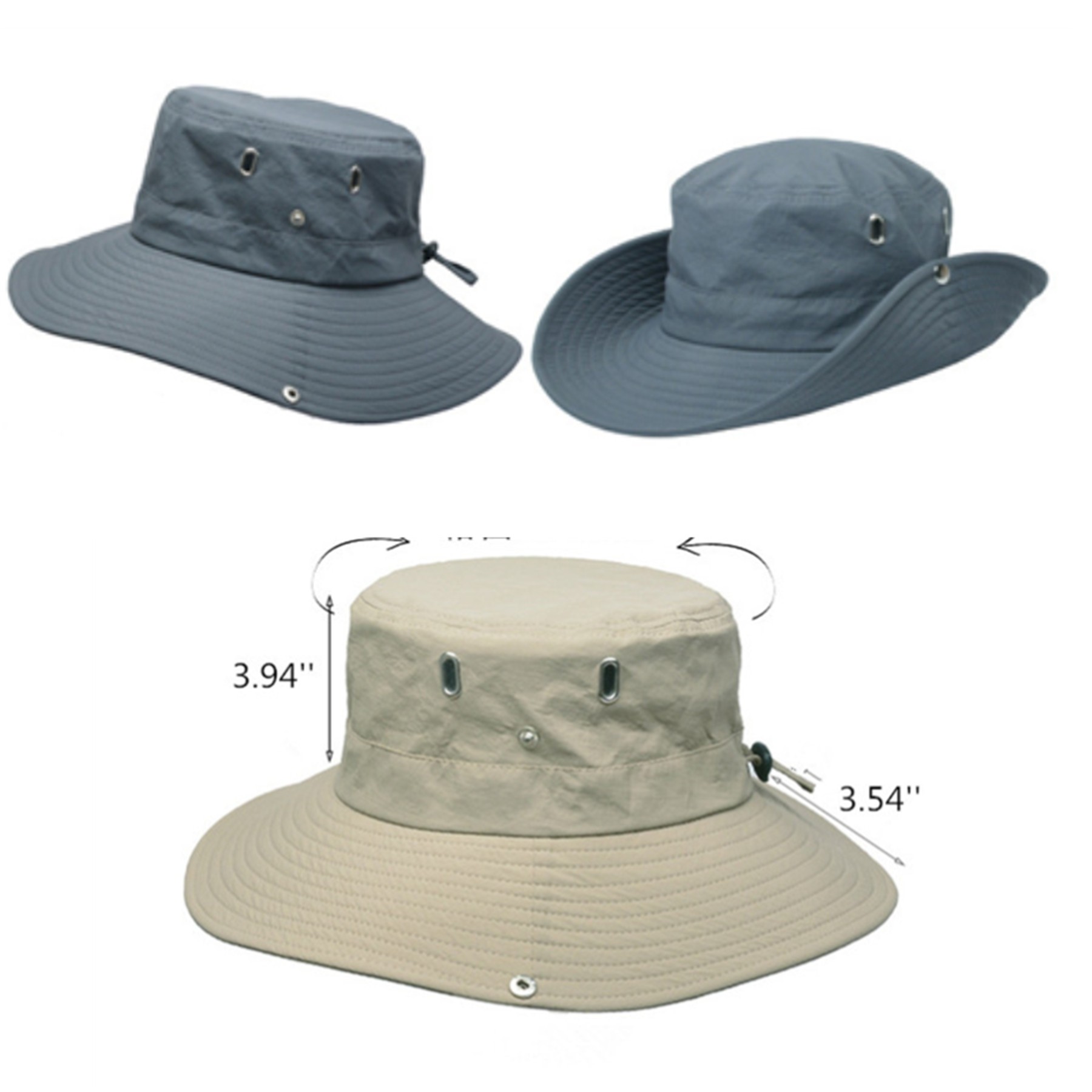 Fishing Wide Brim Sun Bucket Hat 2