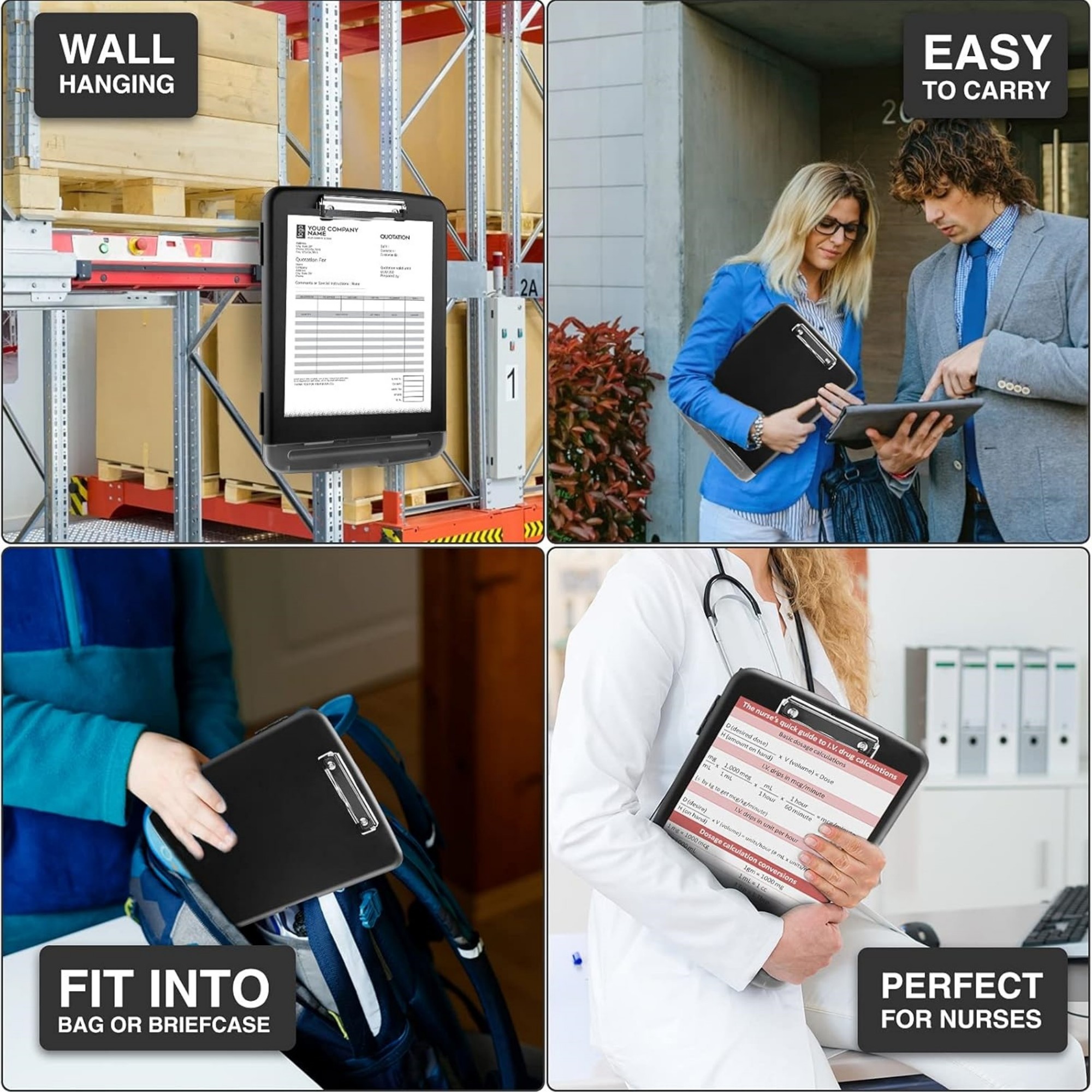 A4 Clipboard With Pen Holder Low Profile Clip 4
