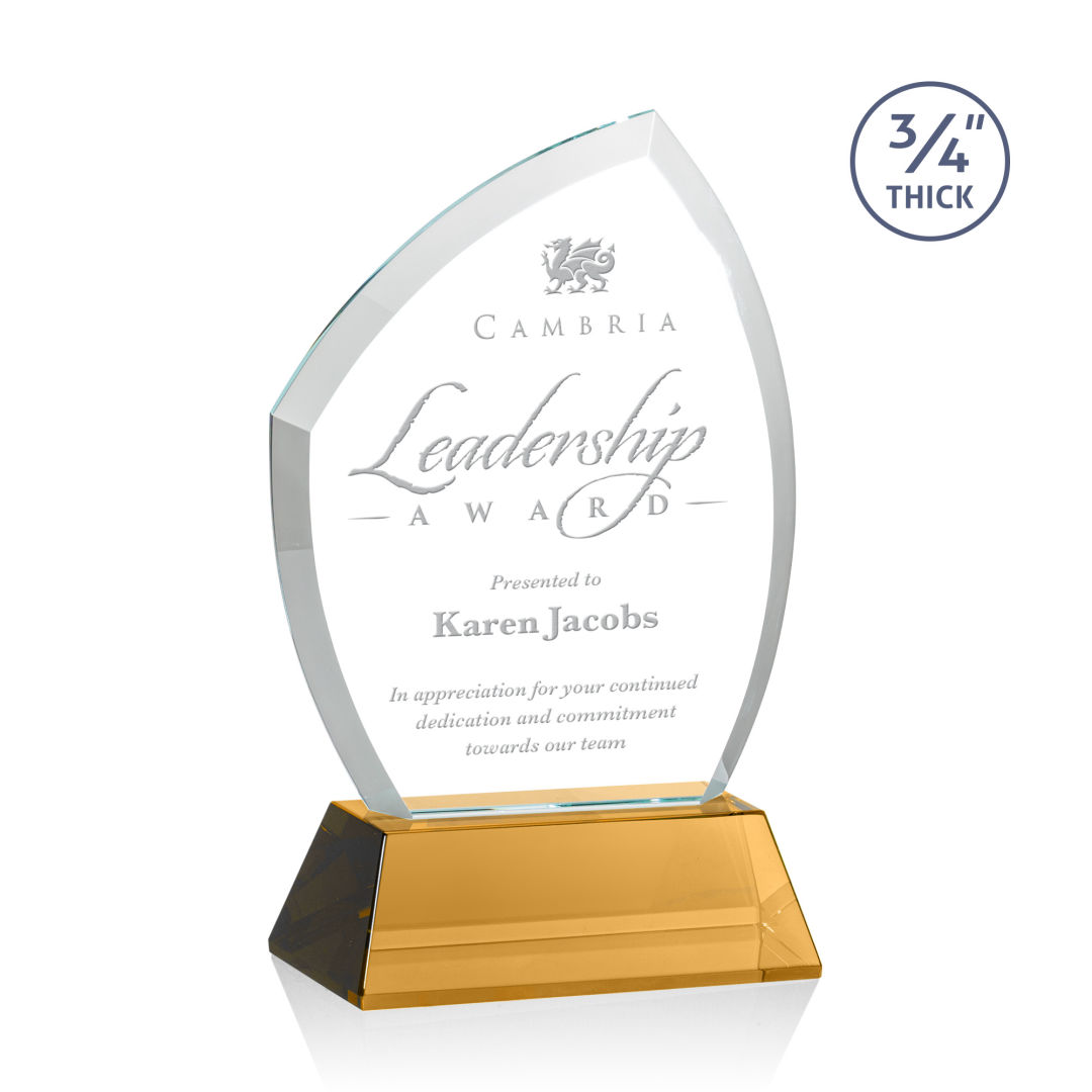 Daltry Award on Newhaven Base - Amber 8