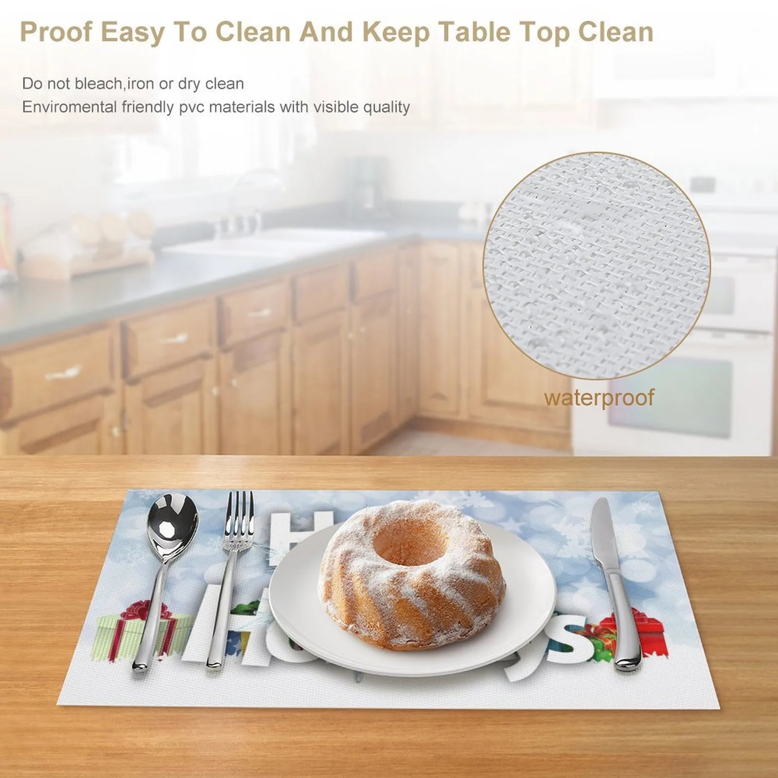 PVC Woven Placemat with Logo 3