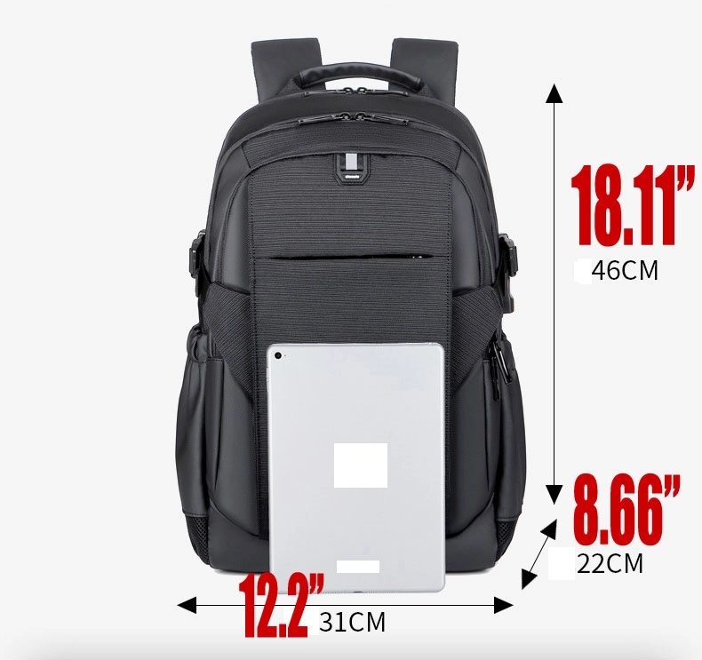 Custom Multifunctional Laptops Backpacks with USB Port 10