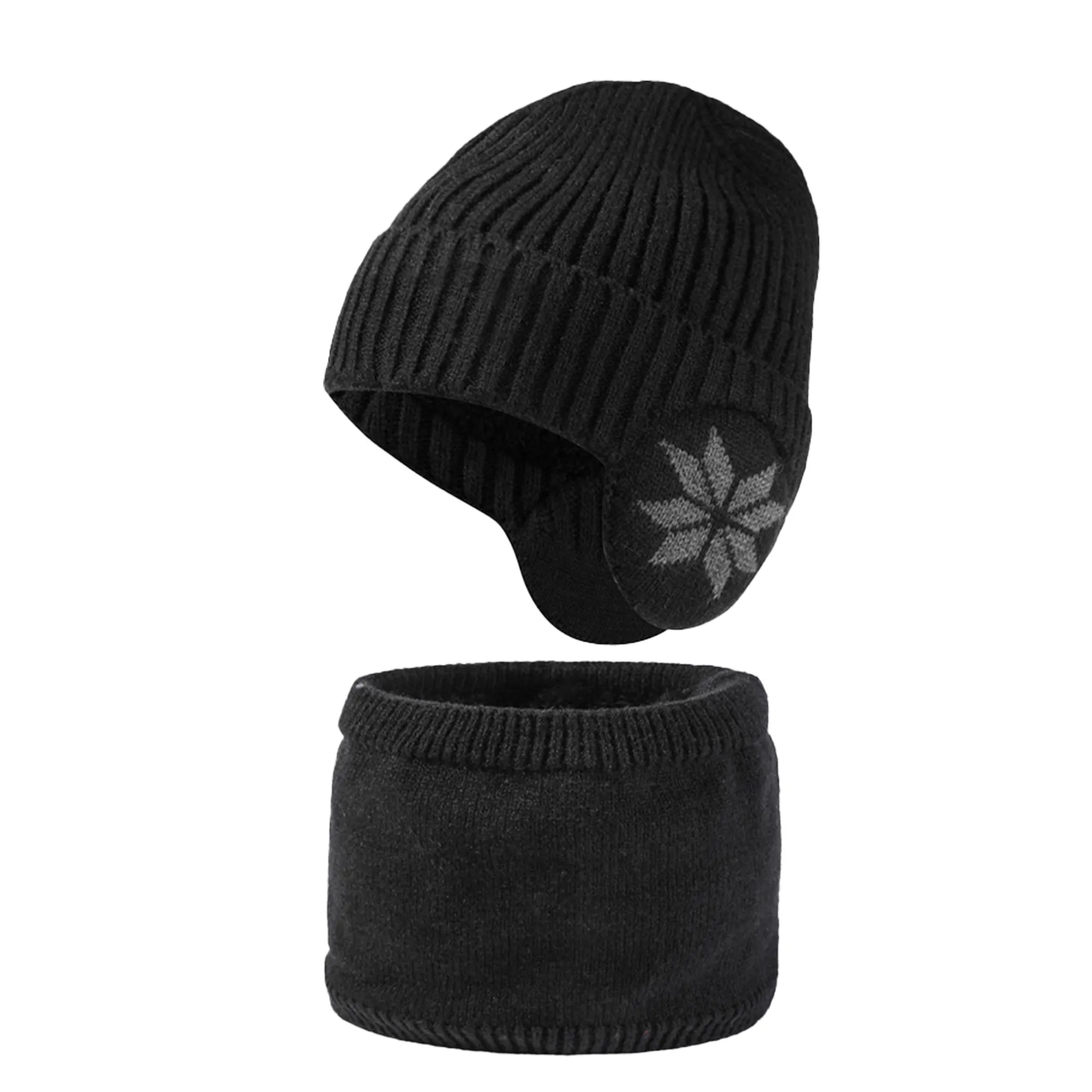 Knitted Wool Hat With Ear Muffs 5