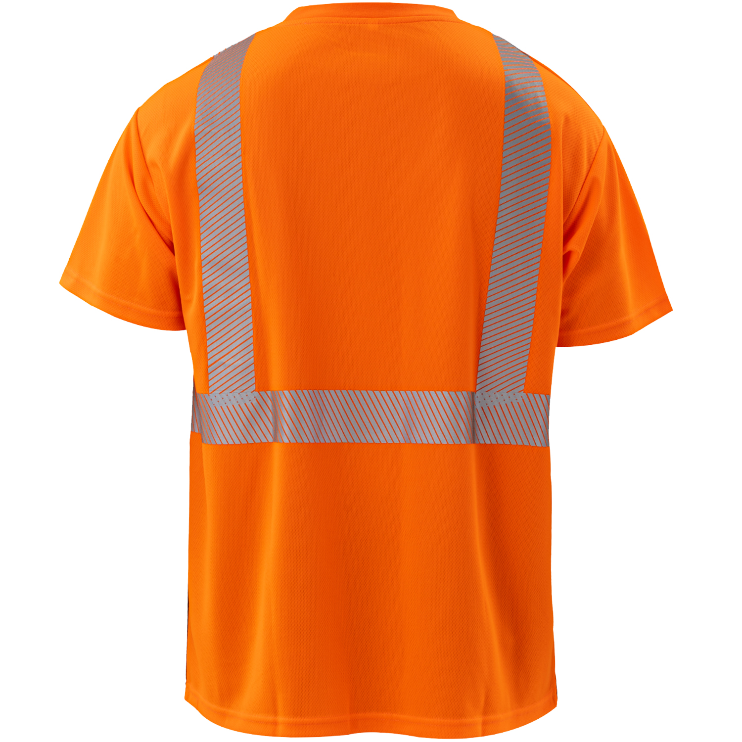 3.8 oz. Polyester Class 2 Color Block Segmented Tape Safety T-Shirt with Pocket 2